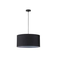Φωτιστικο κρεμαστο υφασμα μονοφωτο 1xε27 max 15w φ530x1500mm μαυρο Arte Illumina soho