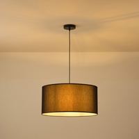 Φωτιστικο κρεμαστο υφασμα μονοφωτο 1xε27 max 15w φ530x1500mm μαυρο Arte Illumina soho