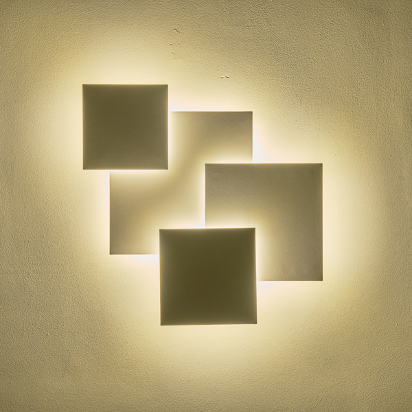 Φωτιστικο οροφης μεταλλο led 30w 2600lm 3000κ 550x550mm λευκο Arte Illumina thalia