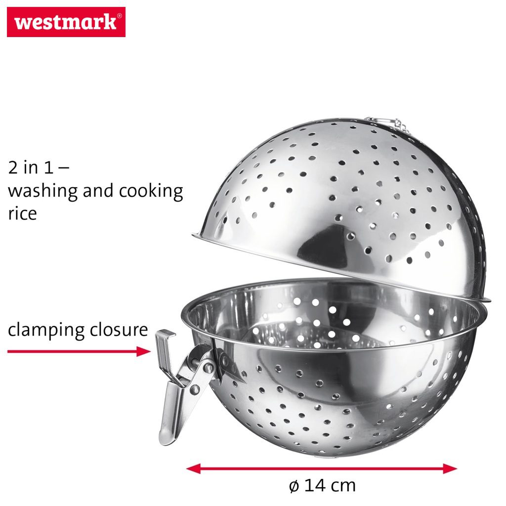 WESTMARK ΜΠΑΛΑ ΜΑΓΕΙΡΕΜΑΤΟΣ ΡΥΖΙΟΥ 1 ΛΙΤΡΟΥ ΑΝΟΞΕΙΔΩΤΗ 18/8-Box in Thessaloniki