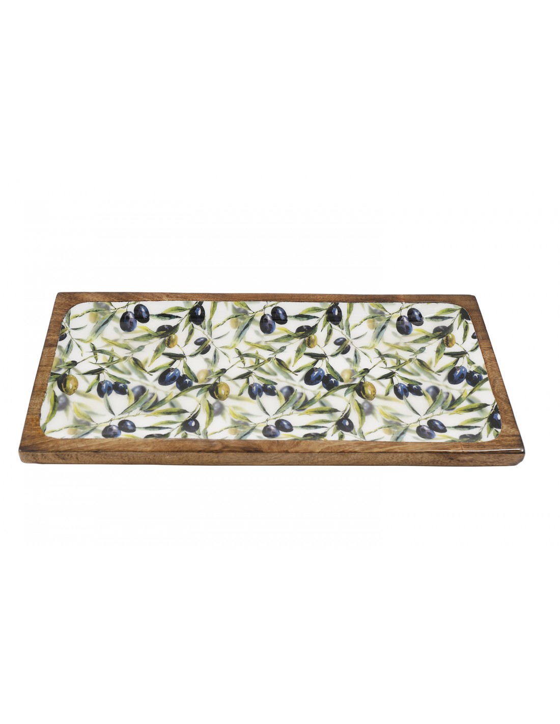 Πιατέλα mango enamel OLIVE 40x19cm 014.KG3819