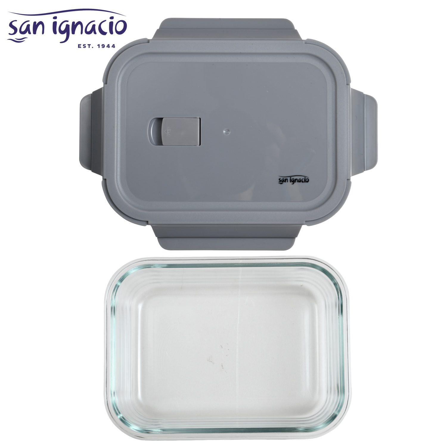 SAN IGNACIO LUNA ΣΕΤ 3 ΔΟΧΕΙΑ ΜΕ ΚΑΠΑΚΙ 370ML+640ML+1040ML ΠΥΡΑΝΤΟΧΟ ΓΥΑΛΙ -40° +240° C-Box in Thessaloniki