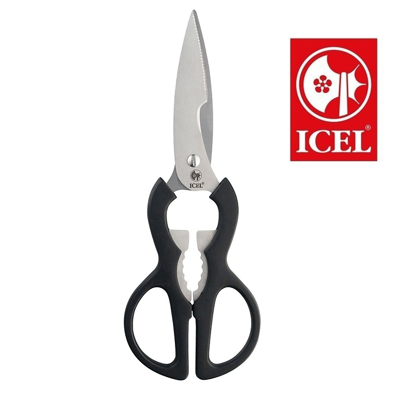 ICEL Ψαλίδι Κουζίνας Πολλαπλών Χρήσεων 21cm με Μαύρη Λαβή | 941.0202.21 - Box In Θεσσαλονίκη - 25ης Μαρτίου 111