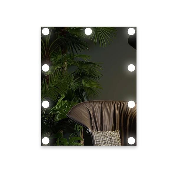 Καθρεπτης μακιγιαζ παραλληλογραμμος 85-265v led 9w 1000lm 3cct(3500-4000-5000k) 400x500mm λευκος Arte Illumina loge