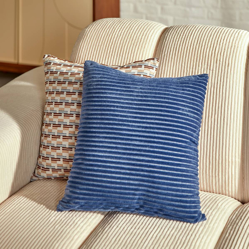 Μαξιλάρι μπλε κοτλέ 38x38cm | 07.212475B - Box In Θεσσαλονίκη - 25ης Μαρτίου 111