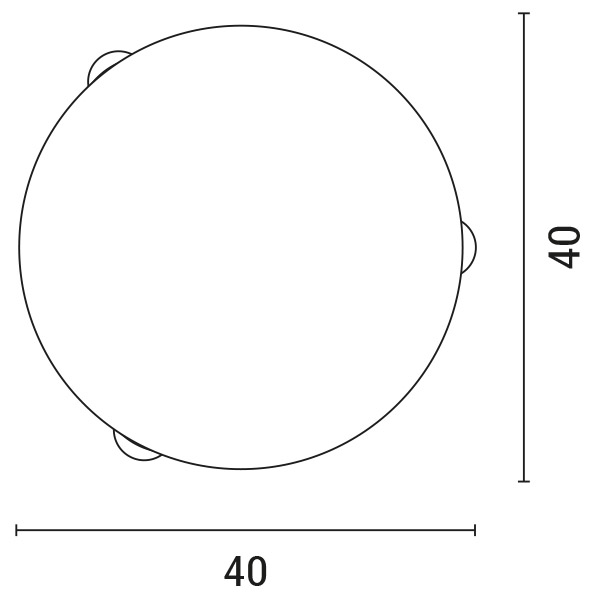 Πλαφονιερα τοιχου γυαλι 2xe27 max 15w φ400x90mm λευκο-ασημι Arte Illumina leia