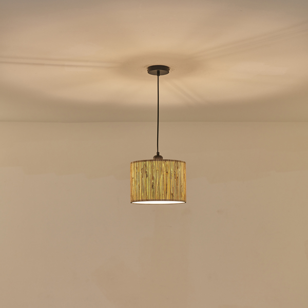 Φωτιστικο κρεμαστο pampas μονοφωτο 1xe27 max 15w φ250x1260mm μπεζ Arte Illumina aenon