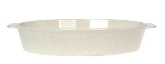 Cryspo Trio Zik-Zak Οβάλ Πυρίμαχο Σκεύος Κεραμικό Κρεμ 36x22x8cm 37.060.85 - Box In Θεσσαλονίκη - 25ης Μαρτίου 111