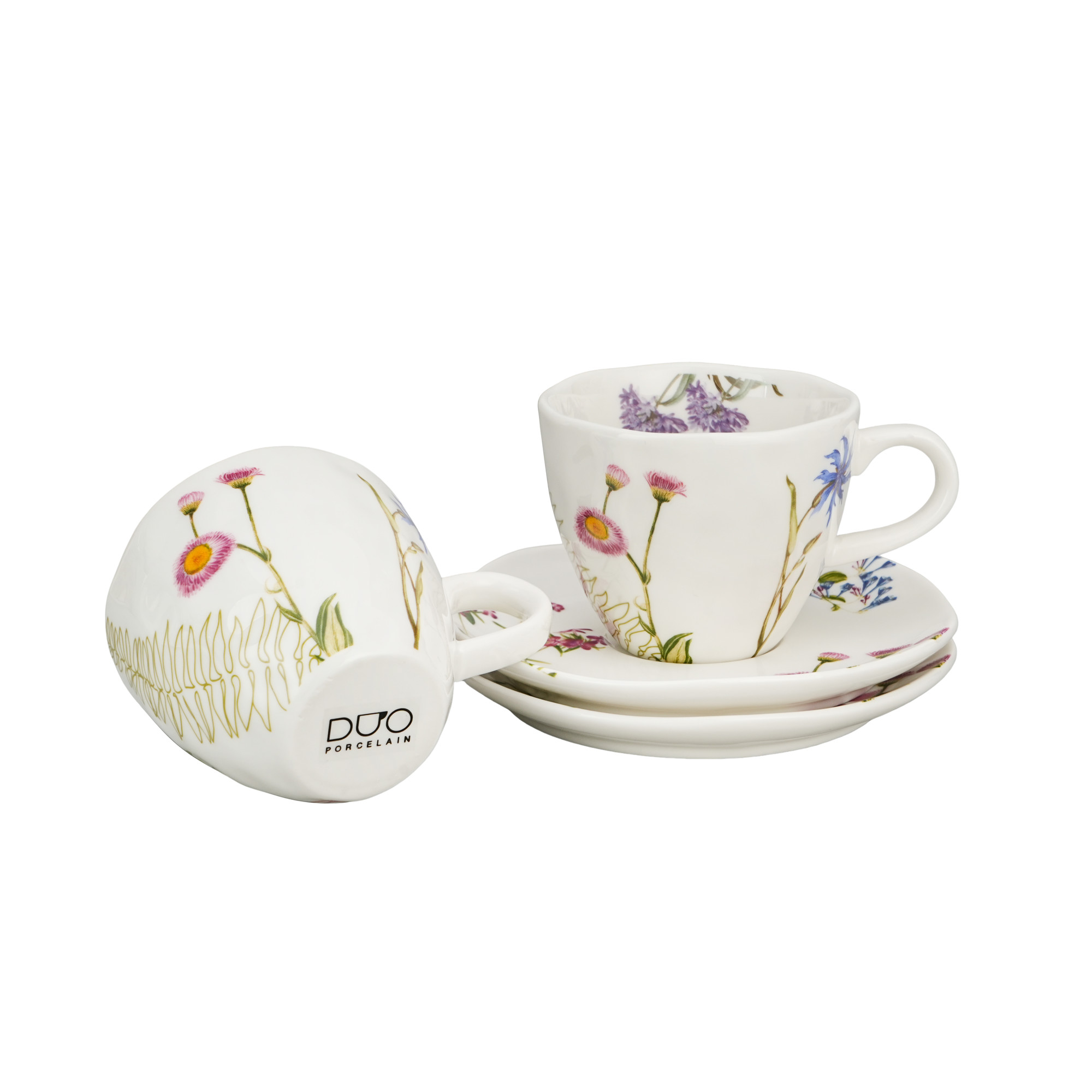 Duo Σετ 2 Φλιτζάνια 200ml "Colors of Nature" με Πιατάκια | 070.977063 – Porcelain Coffee & Tea Set - Box In Θεσσαλονίκη - 25ης Μαρτίου 111