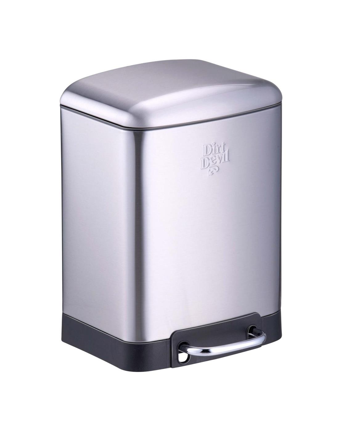 Κάδος απορριμάτων ασημί soft close 6L/22