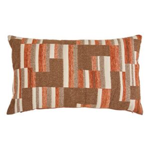 Μαξιλάρι Jacquard πορτοκαλί 30x50cm 07.212518C
