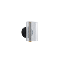 Απλικα toixoy ακρυλικο led 8w 720lm 3000k 105x175mm χιονι μαυρo Arte Illumina sparky