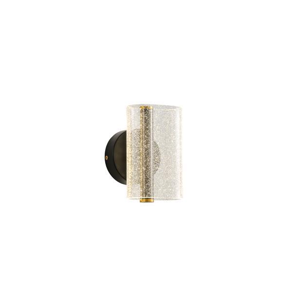 Απλικα toixoy ακρυλικο led 8w 720lm 3000k 105x175mm χιονι μαυρo Arte Illumina sparky