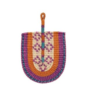 Βεντάλια Τοίχου Καλάμι Χρωματιστή 29x45cm | Boho Διακοσμητικό | 07.206430 - Box In Θεσσαλονίκη - 25ης Μαρτίου 111