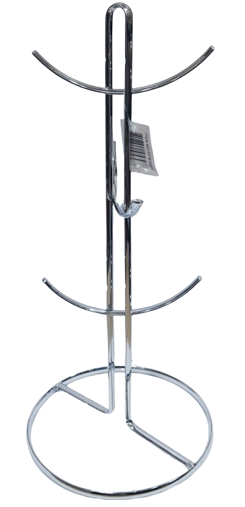 Μεταλλική Βάση "Curves" για 6 κούπες σε inox 17X17X39 cm DFW3007 - Box In Θεσσαλονίκη - 25ης Μαρτίου 111