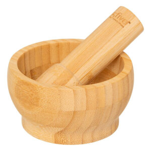 Ξύλινο Γουδί Κουζίνας από Bamboo 13.5x5cm με Γουδοχέρι | 07.120059 - Box In Θεσσαλονίκη - 25ης Μαρτίου 111