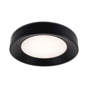 Πλαφονιερα μεταλλο-ακρυλικο led 40w 3042lm 3000k φ500x100mm μαυρο Arte Illumina upon