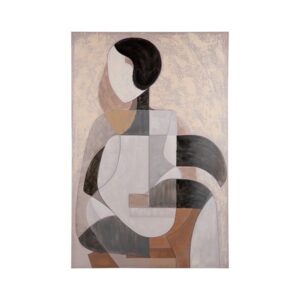 Πίνακας Σε Καμβά Γυναικεία Φιγούρα 80x120cm | Μοντέρνος Abstract Πίνακας Λευκό-Μπλε-Καφέ | 812-20101 - Box In Θεσσαλονίκη - 25ης Μαρτίου 111