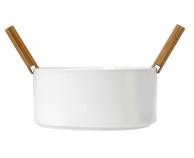 Σαλατιέρα "Neo White" από Λευκή Πορσελάνη με Bamboo σετ σερβιρίσματος Ø 23 Cryspo trio 26.000.923 - Box In Θεσσαλονίκη - 25ης Μαρτίου 111