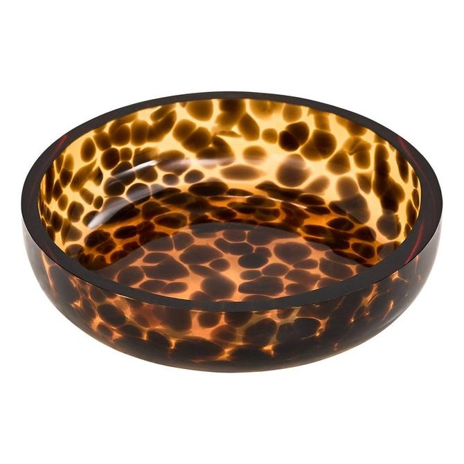 Σαπουνοθήκη "Dotty" Γυάλινη Brown Flames D11xH2.5cm 07.214714 - Box In Θεσσαλονίκη - 25ης Μαρτίου 111