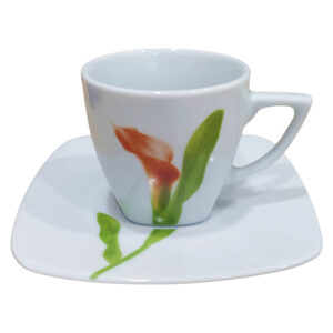 Σετ 6 Φλυτζάνια Καφέ Calla Lilly από Πορσελάνη 90ml | 90000/T1965 - Box In Θεσσαλονίκη - 25ης Μαρτίου 111