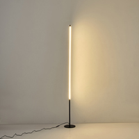 Φωτιστικο επιδαπεδιο μεταλλο led 23w 1610lm 3000k 180x1600mm μαυρο Arte Illumina linea