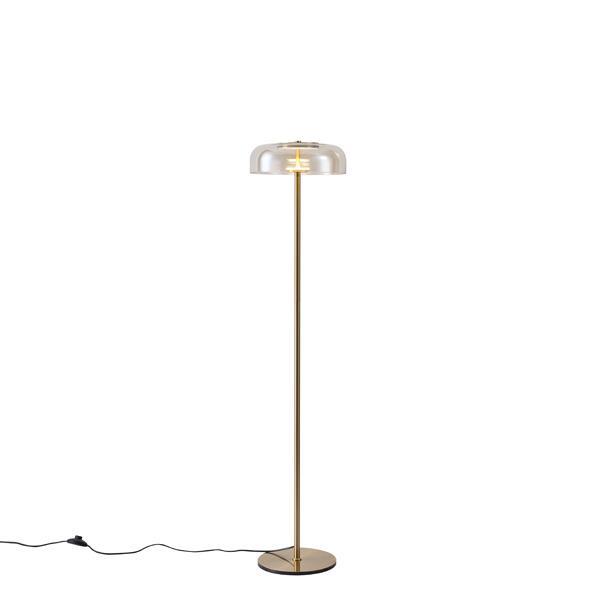 Φωτιστικο επιδαπεδιο μεταλλο-γυαλι led 8w 960lm 3000k φ300x1352x90mm κονιακ Arte Illumina lobby