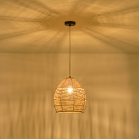 Φωτιστικο κρεμαστο bamboo μονοφωτο 1xe27 max 15w φ300x1510mm καφε Arte Illumina aithra