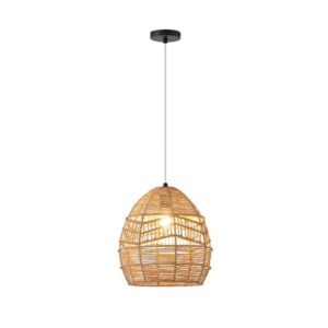 Φωτιστικο κρεμαστο bamboo μονοφωτο 1xe27 max 15w φ300x1510mm καφε Arte Illumina aithra