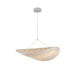 Φωτιστικο κρεμαστο tyvek μονοφωτο led 12w 540lm 3000k φ500mm λευκο Arte Illumina nefi