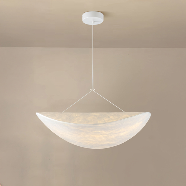 Φωτιστικο κρεμαστο tyvek μονοφωτο led 15w 675lm 3000k φ600mm λευκο Arte Illumina nefi