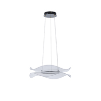Φωτιστικο κρεμαστο ακρυλικο στρογγυλo led 36w 3240lm 3000k φ540x1250mm μαυρο Arte Illumina firenze
