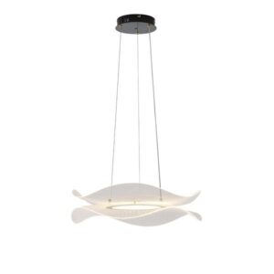 Φωτιστικο κρεμαστο ακρυλικο στρογγυλo led 36w 3240lm 3000k φ540x1250mm μαυρο Arte Illumina firenze