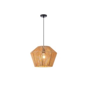 Φωτιστικο κρεμαστο ρατταν μονοφωτο 1xe27 max 15w 410x1320mm καφε Arte Illumina vento