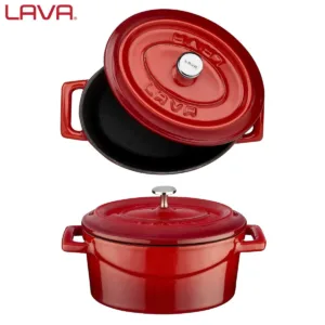 LAVA ΚΑΤΣΑΡΟΛΑΚΙ ΜΑΝΤΕΜΙ ΟΒΑΛ 12x9x5.6cm – 360ml ΚΟΚΚΙΝΟ-Box in Thessaloniki