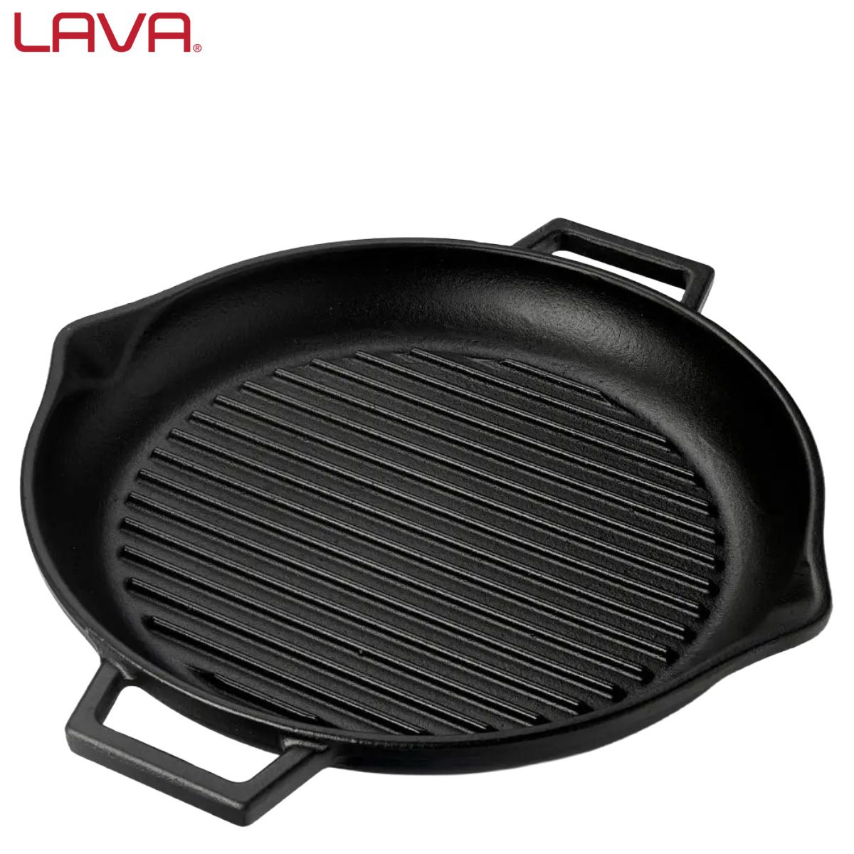 LAVA ΓΚΡΙΛΙΕΡΑ ΜΑΝΤΕΜΙ ΣΤΡΟΓΓΥΛΗ Ø30cm 1.98L ΜΕ 2 ΛΑΒΕΣ-Box in Thessaloniki