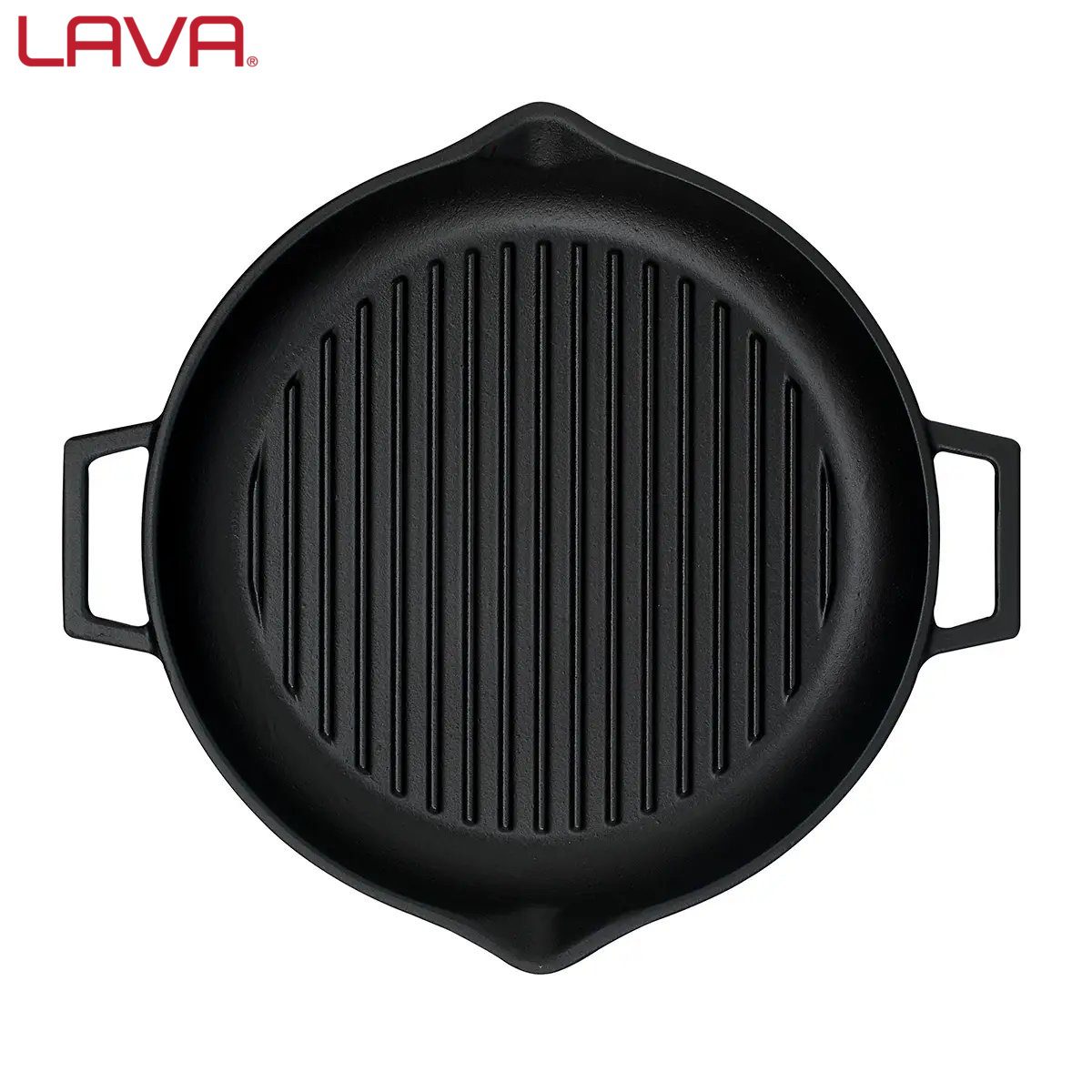 LAVA ΓΚΡΙΛΙΕΡΑ ΜΑΝΤΕΜΙ ΣΤΡΟΓΓΥΛΗ Ø30cm 1.98L ΜΕ 2 ΛΑΒΕΣ-Box in Thessaloniki