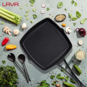 LAVA ΓΚΡΙΛΙΕΡΑ ΜΑΝΤΕΜΙ ΤΕΤΡΑΓΩΝΗ 26x26cm 1.5L ΜΕ ΜΑΚΡΙΑ ΛΑΒΗ-Box in Thessaloniki