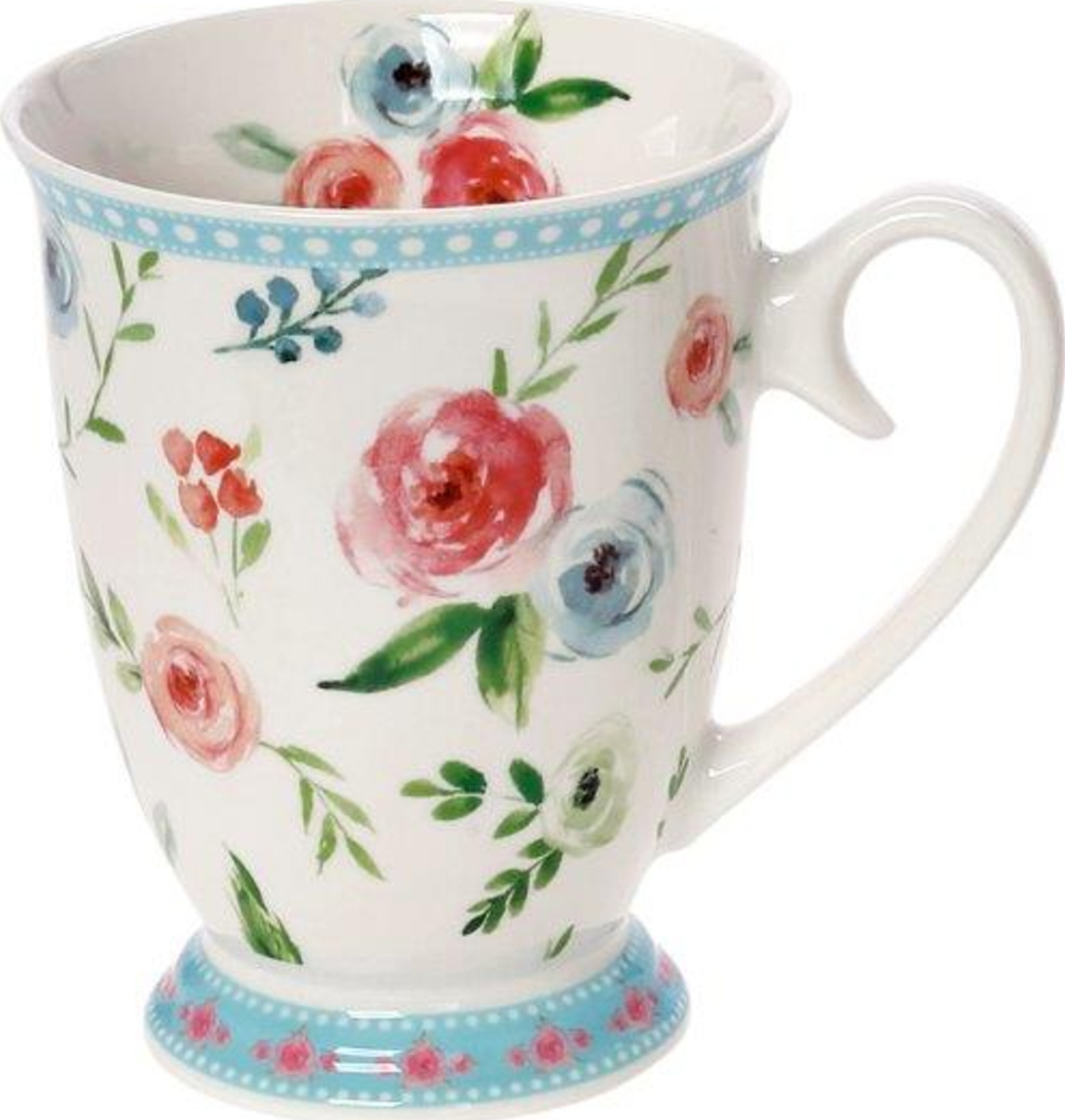 Cryspo Trio Κούπα Πορσελάνης Primavera Blue 330ml | 28.098.25 – Floral Porcelain Mug - Box In Θεσσαλονίκη - 25ης Μαρτίου 111