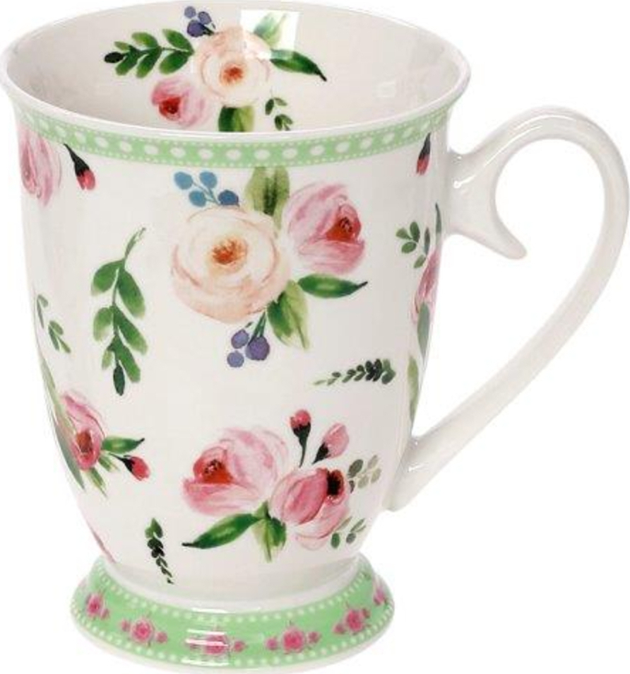 Cryspo Trio Κούπα Πορσελάνης Primavera Green 330ml | 28.097.25 – Floral Porcelain Mug - Box In Θεσσαλονίκη - 25ης Μαρτίου 111