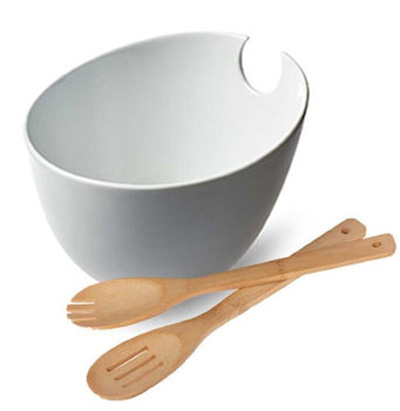 Cryspo Trio Σαλατιέρα Πορσελάνης Big Bamboo Λευκή 24x20cm | 26.000.91 - Box In Θεσσαλονίκη - 25ης Μαρτίου 111