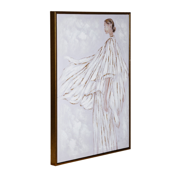 S/2 ΠΙΝΑΚΕΣ ΜΕ ΠΛΑΙΣΙΟ ΓΥΝΑΙΚΑ ΛΕΥΚΟΙ 50x70cm