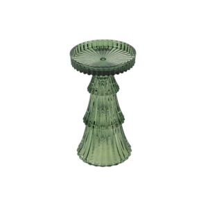 Κηροπήγιο γυάλινο πράσινο10x17cm 013.842023