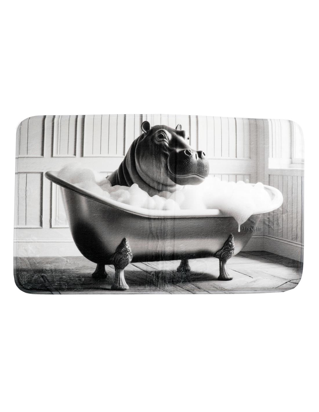 Πατάκι μπάνιου "HIPPO" 45x75cm 014.BM0302