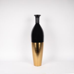 ΒΑΖΟ ΜΕΤΑΛΛΙΚΟ - ΚΕΡΑΜΙΚΟ ΧΡΥΣΟ - ΜΑΥΡΟ 18x9.5x67.5cm