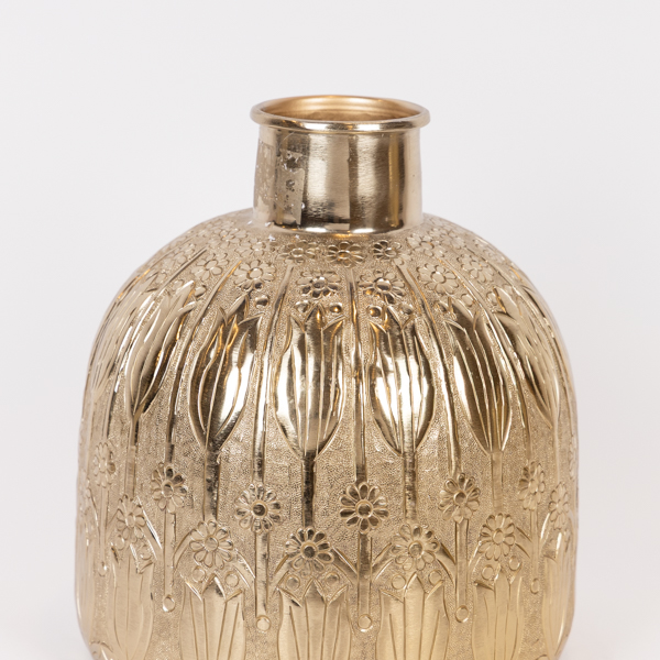 ΒΑΖΟ ΜΕΤΑΛΛΙΚΟ ΧΡΥΣΟ 9x24x28cm