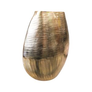 Βάζο Μεταλλικό Ανάγλυφο Χρυσό 25x13x31cm | 24.153 - Box In Θεσσαλονίκη - 25ης Μαρτίου 111