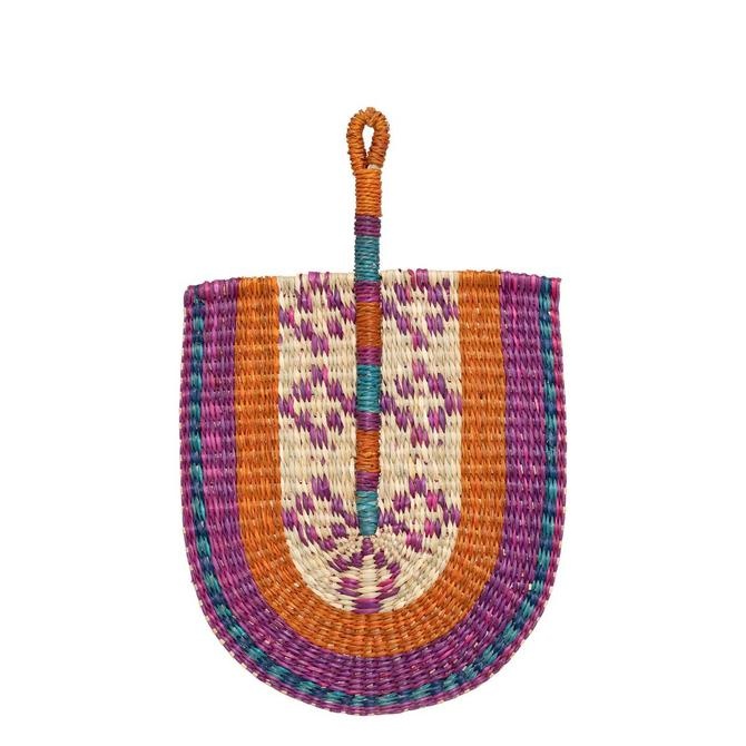 Βεντάλια Τοίχου Καλάμι Χρωματιστή 29x45cm | Boho Διακοσμητικό | 07.206430 - Box In Θεσσαλονίκη - 25ης Μαρτίου 111