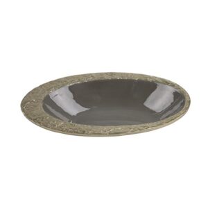 ΔΙΑΚΟΣΜΗΤΙΚΟ ΜΠΩΛ ΜΕΤΑΛΛΙΚΟ ΓΚΡΙ - ΧΡΥΣΟ 26x17x4.5cm