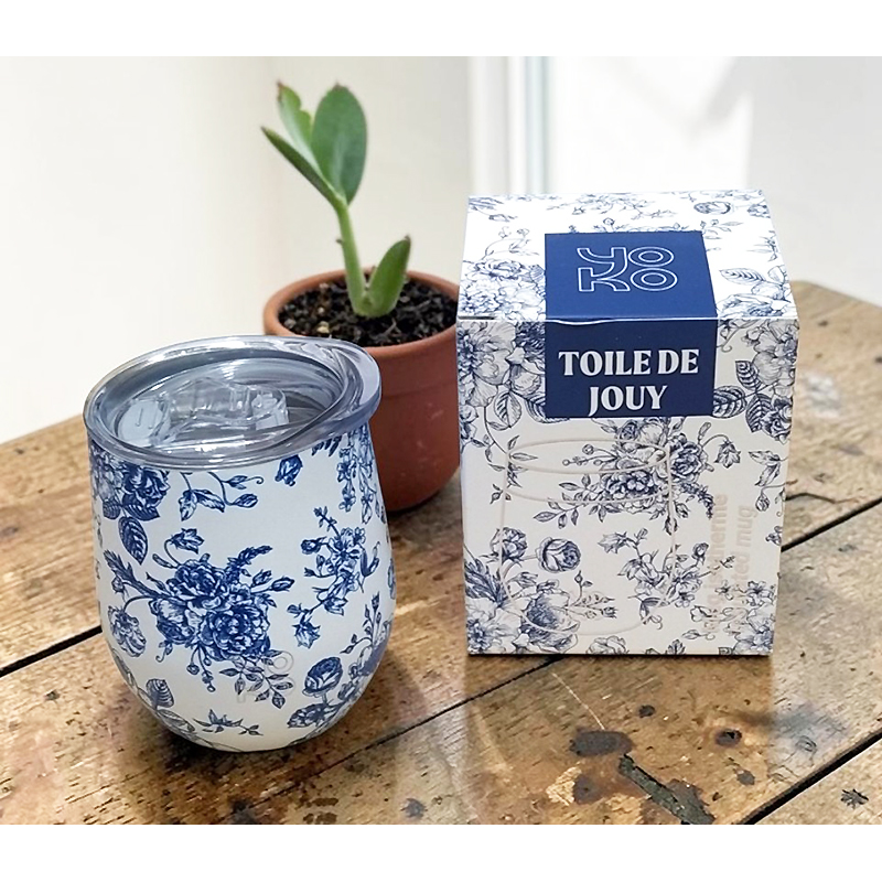 Ισοθερμική Κούπα Θερμός Yoko Design Toile de Jouy 250ml - Inox 304 | 1-2155 - Box In Θεσσαλονίκη - 25ης Μαρτίου 111